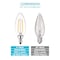 Luxrite B11 LED Light Bulbs 4W (40W Equivalent) 400LM 3000K Soft White Dimmable E12 Candelabra Base 12-Pack LR21574-12PK - alternate 5